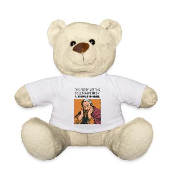 Réunion au lieu d’e-mail - Nounours - blanc - Devant