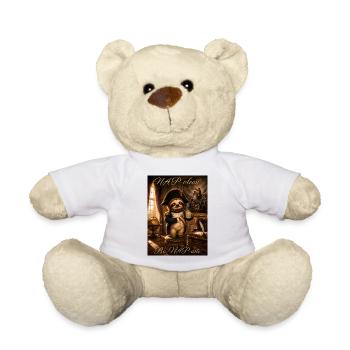 NAPoleon Bo-NAP-arte – Funny Sloth History Pun - Teddy - Weiß - Vorne