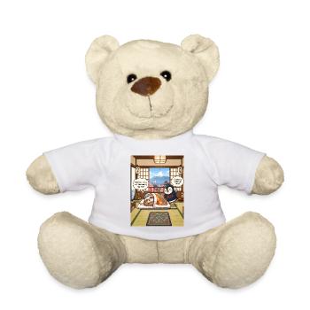 Nap-On – Funny Japan Sloth Pun Design - Teddy - Weiß - Vorne
