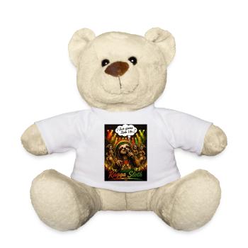 Ragga Sloth – Just Gimme Sloth Life Reggae Design - Teddy Bear - white - Front