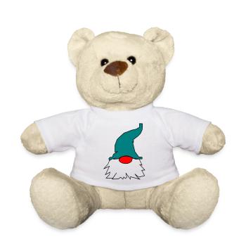 blauer_wichtel_21 - Nounours - blanc - Devant
