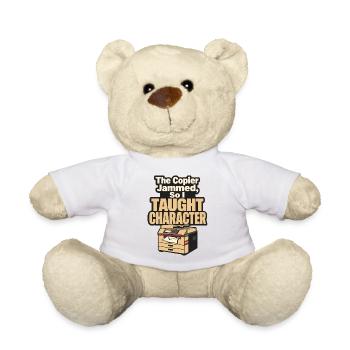 Un copieur drôle de professeur bloqué, alors j’ai enseigné le caractère - Nounours - blanc - Devant