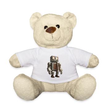 Brickhouse Bot avec porte et échelle - Nounours - blanc - Devant