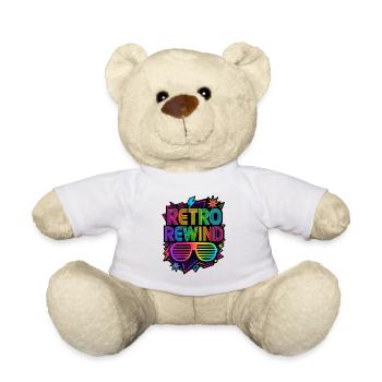 Retro Rewind 80's Costume 80er Jahre - Teddy - Weiß - Vorne
