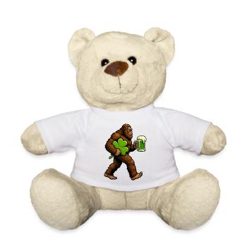 Bigfoot-Kleeblatt-Lustiger St. Patrick's Day Bigfo - Teddy - Weiß - Vorne