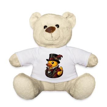 Victorian duck cavalier duck - Teddy Bear - white - Front