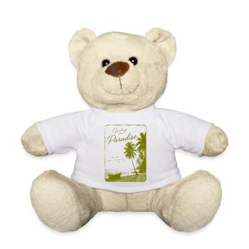 Grüße aus dem Paradies - Teddy - Weiß - Vorne