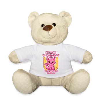 My Cat Is My Emergency Contact - Teddy - Weiß - Vorne