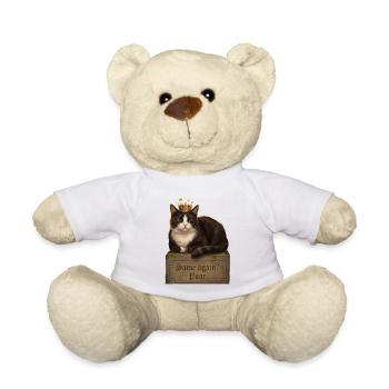 Die königliche Katze auf dem Grab - Teddy - Weiß - Vorne