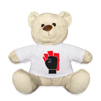 Pure fighting spirit - Teddy Bear - white - Front