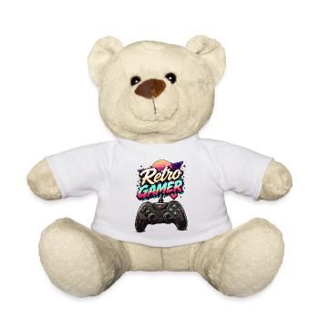 Retro Gamer Neon Controller - Teddy - Weiß - Vorne