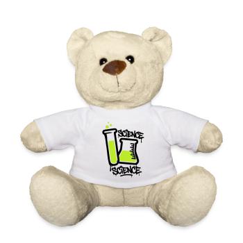 Chemistry Test Tube Logo - Teddy Bear - white - Front