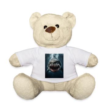 Shark - Teddy Bear - white - Front