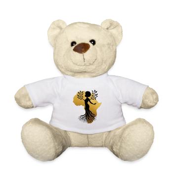 Africa Women – Roots Gift - Teddy Bear - white - Front