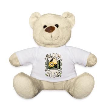Bloom With a View Sunflower - Teddy Bear - white - Front