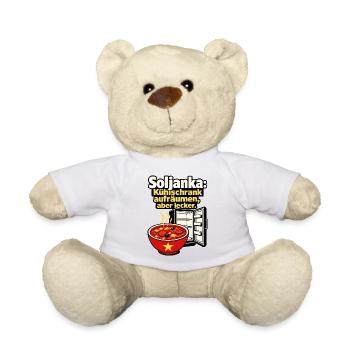Soljanka DDR Nostalgie Kuehlschrank aufraeumen Wit - Teddy Bear - white - Front