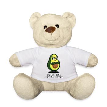Avocat « Je ne suis pas mûr pour ton drame » - Nounours - blanc - Devant