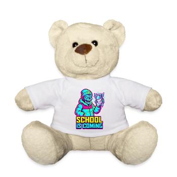 School Is Coming Icy Handheld Console Zombie - Teddy Bear - white - Front