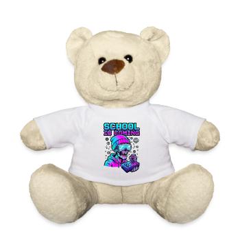 School Is Coming Profile Snow Goggles Cyber Zombie - Teddy Bear - white - Front