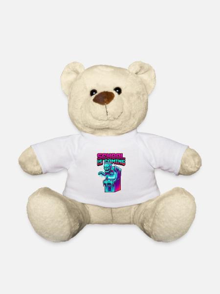 Die Schule kommt Pixel Zombie Arcade-Kabinett - Teddy - Weiß