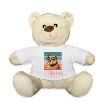 Papibara Daddy Drôle - Nounours - blanc - Devant