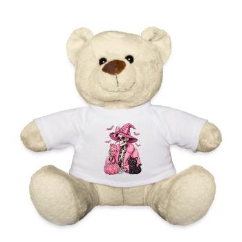 Sorcières : Squelette Glam Rose Halloween - Nounours - blanc - Devant