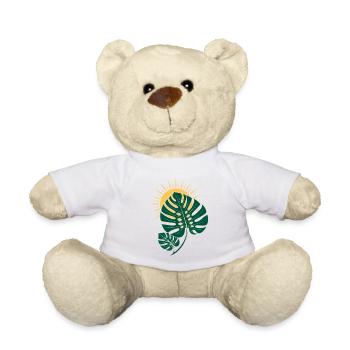 Monstera Blatt mit Sonne – Boho Botanical - Teddy - Weiß - Vorne