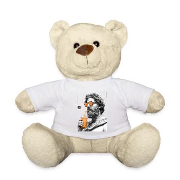 Thinking and drinkin - Teddy - Weiß - Vorne
