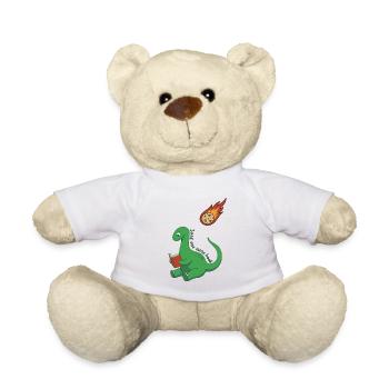 Nur noch ein Buch Dinosaurier - Teddy - Weiß - Vorne