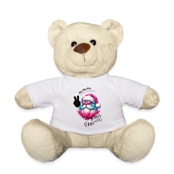 Weihnachtsmann - Fröhliche Weihnachten - Design3 - Teddy - Weiß - Vorne