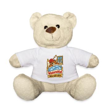 Winterschlaf Bitte nicht stören - Teddy - Weiß - Vorne
