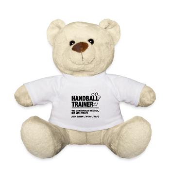 Handball Trainer Wie Ein Normaler Trainer Handball - Teddy - Weiß - Vorne