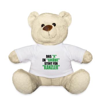Witze Grüne Grünen Partei Öko Sprüche Klima Co2 - Teddy - Weiß - Vorne