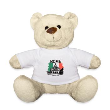Rome Jubilee Pilgrim of Hope 2025, Vatican v1 - Teddy Bear - white - Front