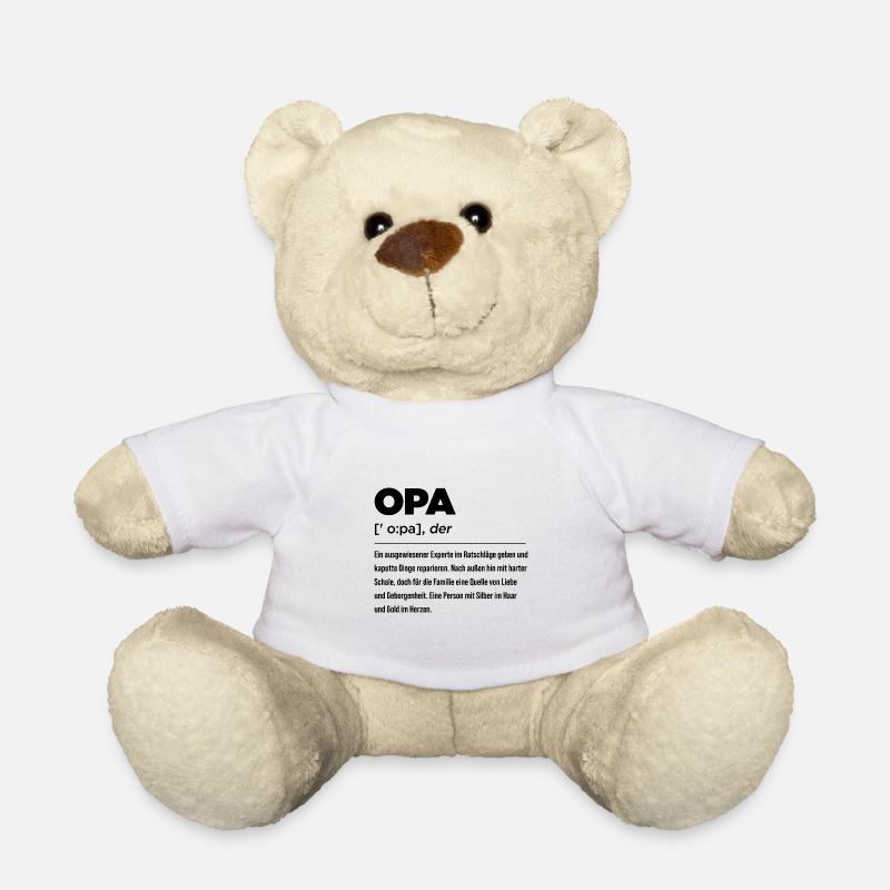 Großvater Opa Definition Ein Ausgewiesener Experte - Teddy - Weiß