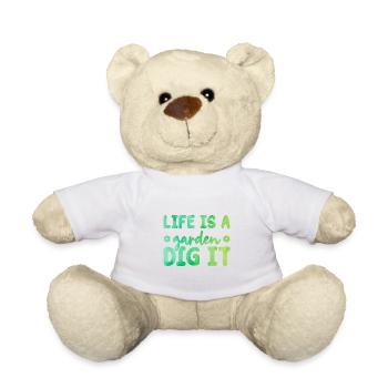 Life Is a Garden Dig It Gardener Gardening Garden - Teddy - Weiß - Vorne