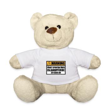 Islandpferdefreunde Islandpferd Sprüche lustige - Teddy - Weiß - Vorne