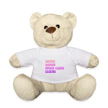 Sister Woman Stock Clerk Legend Finance Bookkeepin - Teddy - Weiß - Vorne