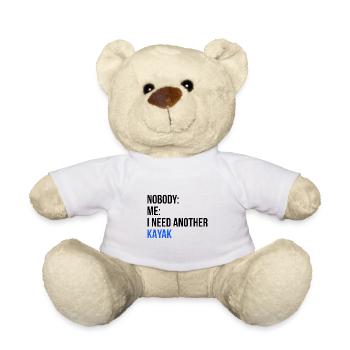 Nobody Me I Need Another Kayak Rowing Kayaking Can - Teddy - Weiß - Vorne