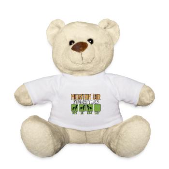 Mountain Cur Hund Sprüche Lustige Witzig Humor - Teddy - Weiß - Vorne