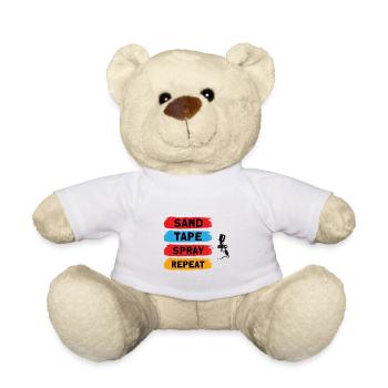 Vehicle Painters Grinding Adhesive Tape Spraying Wied - Teddy Bear - white - Front
