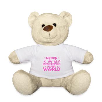 Fußball Mama Sportfan Fußball Geschenk - Teddy - Weiß - Vorne