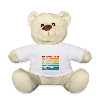 Field Hockey Players Team Sports Halls Feldhoc - Teddy Bear - white - Front