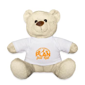 Tricotage fil matelassage cadeau de tricot - Nounours - blanc - Devant