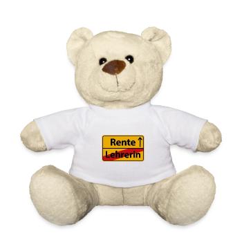 Lehrerin Rente Renteneintritt Sprüche Lustige - Teddy - Weiß - Vorne