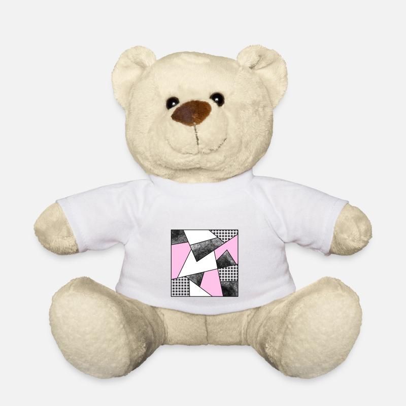 Mosaik modern rosa - Teddy - Weiß
