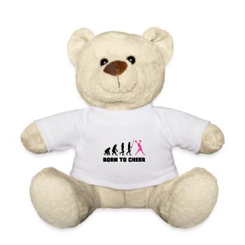 Born To Cheer Cheerleading Cheerleader Cheerdance - Teddy - Weiß - Vorne