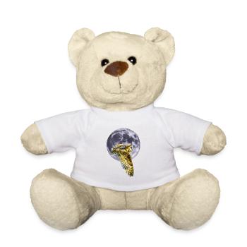 Chouette et lune - Nounours - blanc - Devant