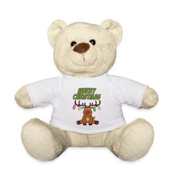 Noël drôle Noël Noël Noël - Nounours - blanc - Devant