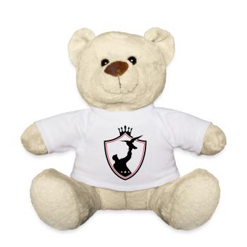 fauconnerie blason chasse au faucon - Nounours - blanc - Devant